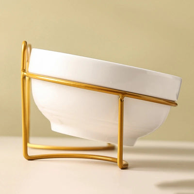 🐾 Raised Ceramic Dog & Cat Feeding Bowl — Calm Everyday Mealtime Set