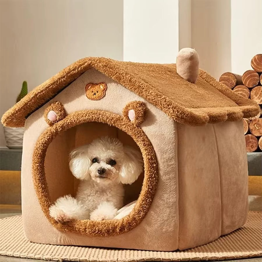 🐾 Foldable & Washable Cozy Pet House