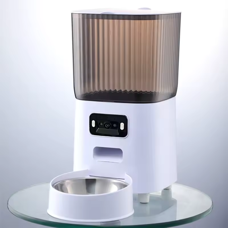 Smart Automatic Pet Feeder with Camera & Dual Bowls (5L)