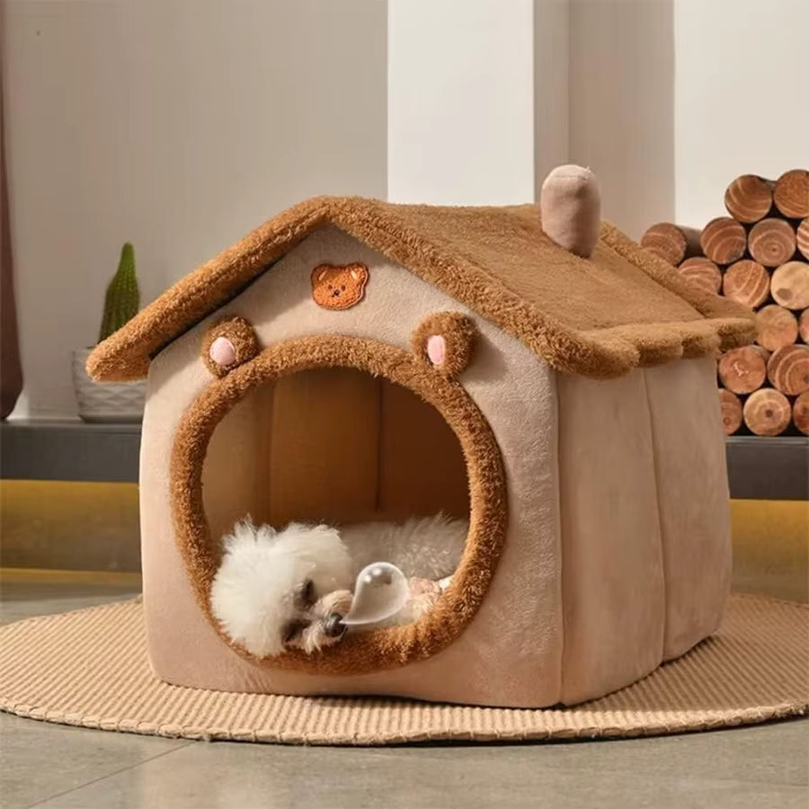 🐾 Foldable & Washable Cozy Pet House
