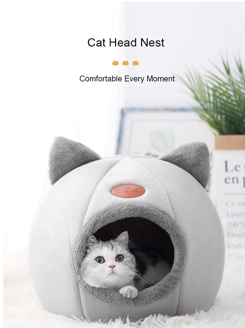 🐱 Cat Head Cozy Sleep Cave